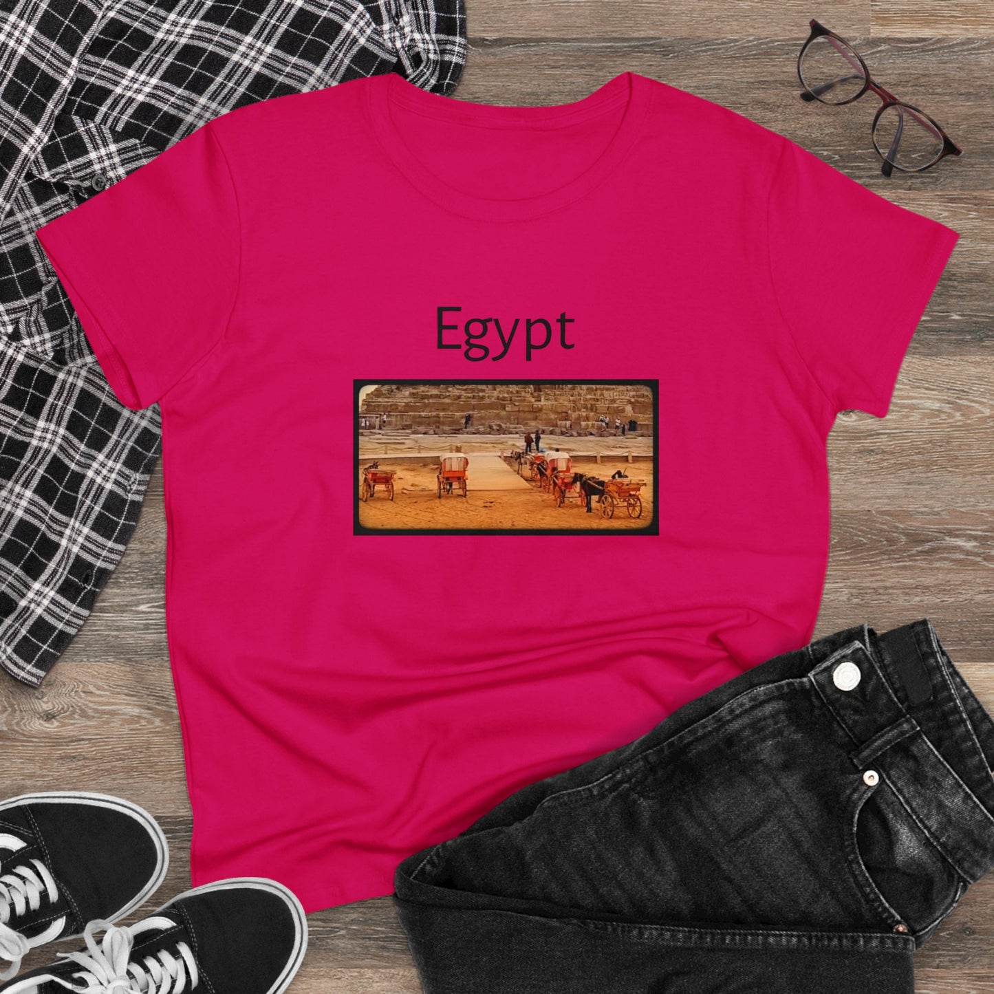 Egypt Women's Midweight Cotton Tee