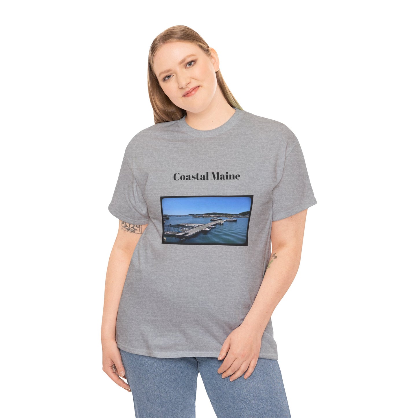 Maine Pier Unisex Heavy Cotton Tee