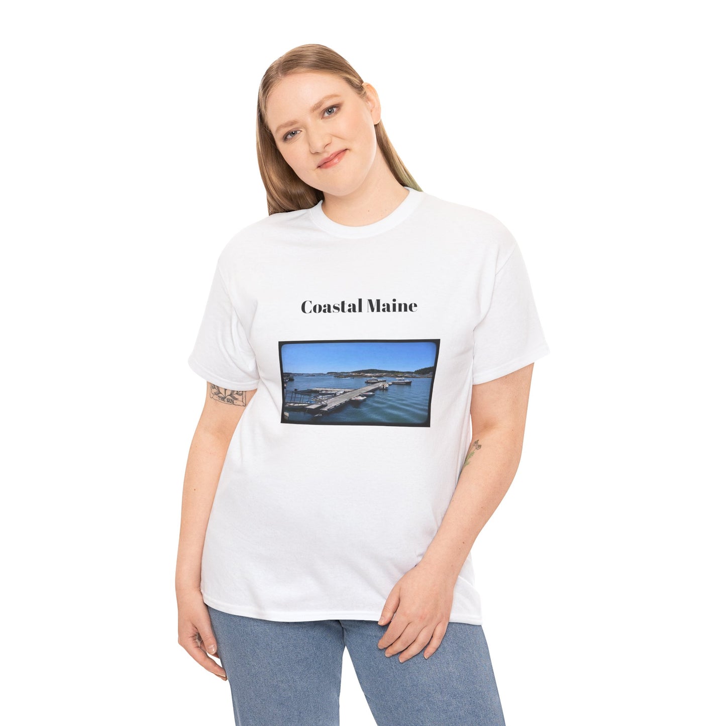 Maine Pier Unisex Heavy Cotton Tee