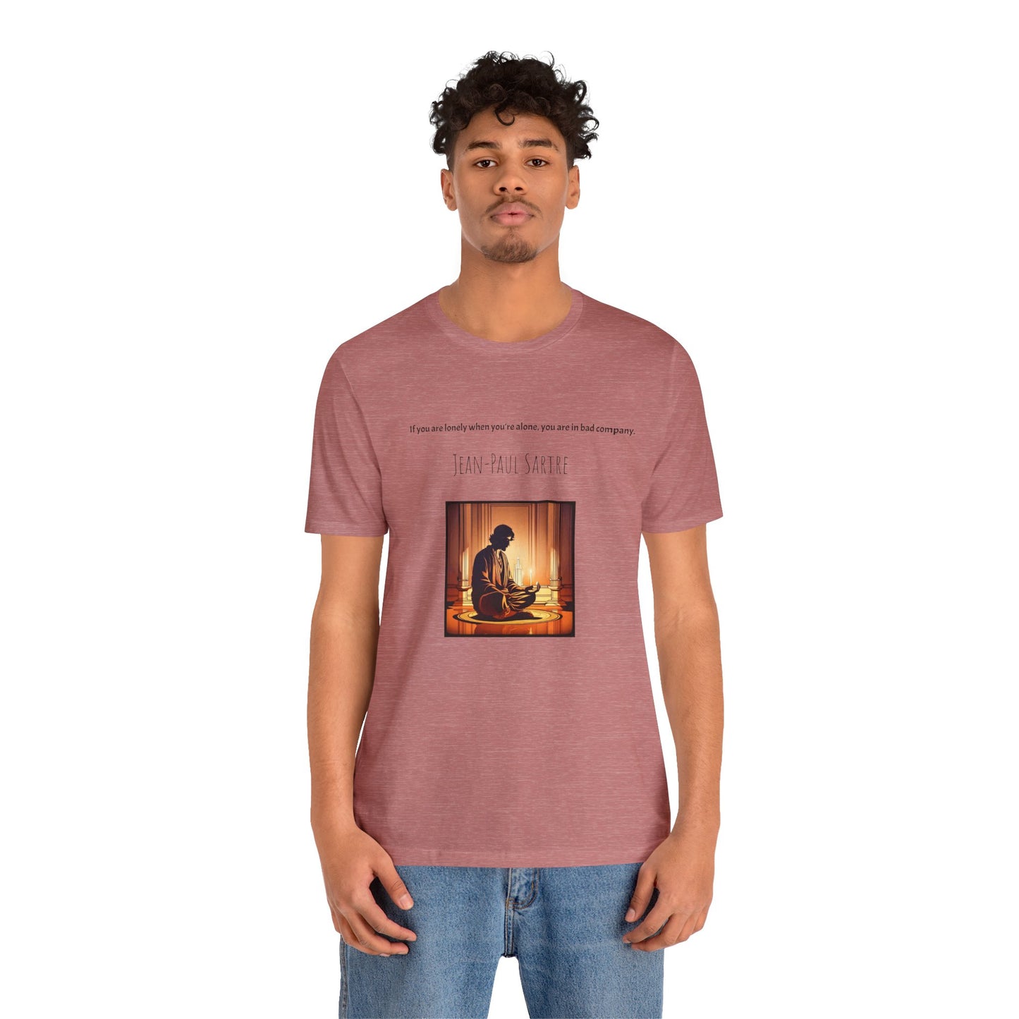 Aloneness Sartre Unisex Jersey Short Sleeve Tee