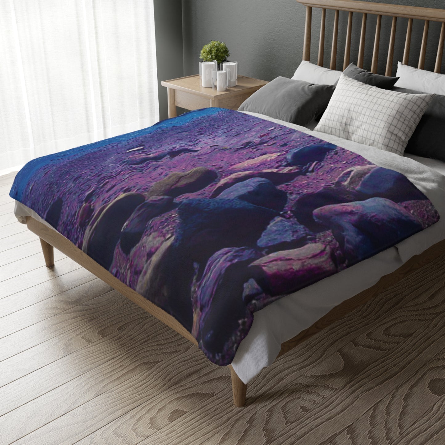 LavenderBay Velveteen Microfiber Blanket (Two-sided print)