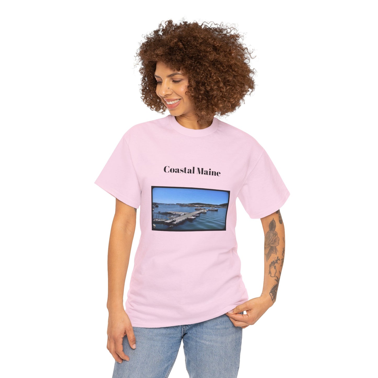 Maine Pier Unisex Heavy Cotton Tee