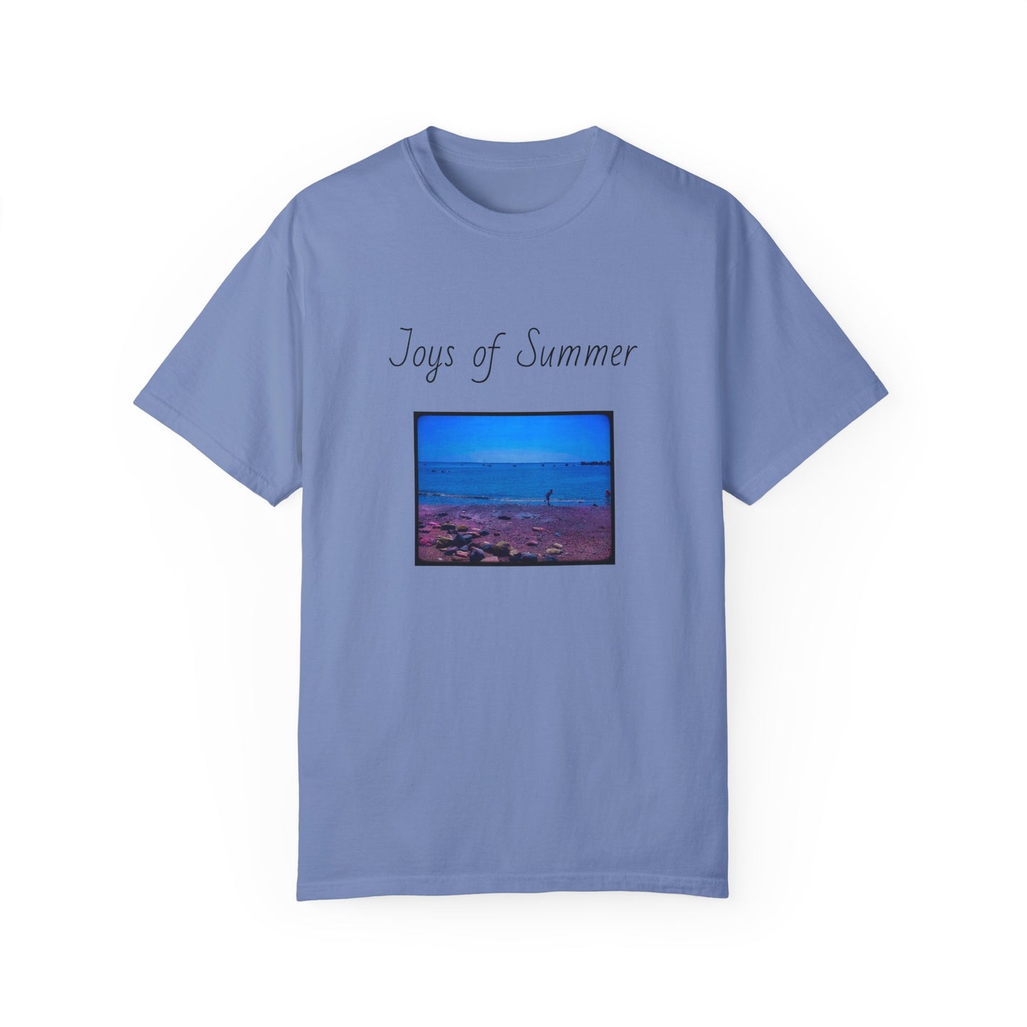 Summer Ocean pebbles Unisex Garment-Dyed T-shirt