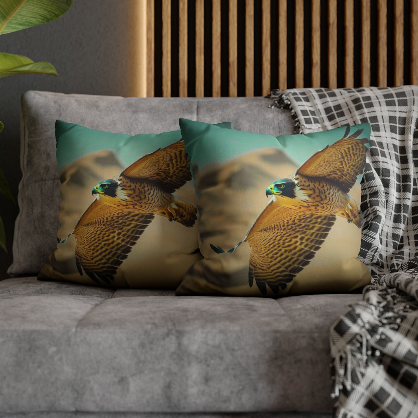 Falcon Faux Suede Square Pillowcase