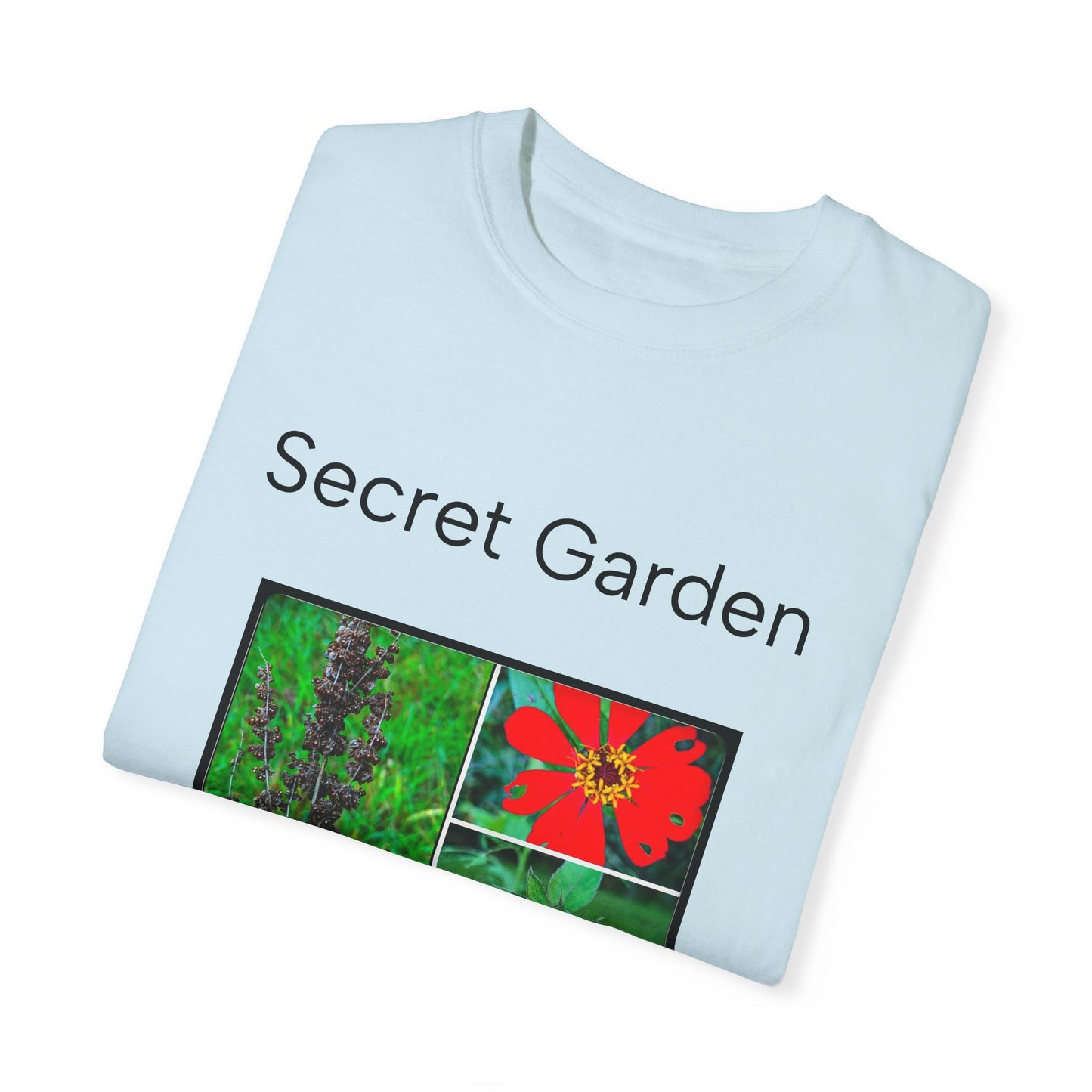 Floral Garden Unisex Garment-Dyed T-shirt