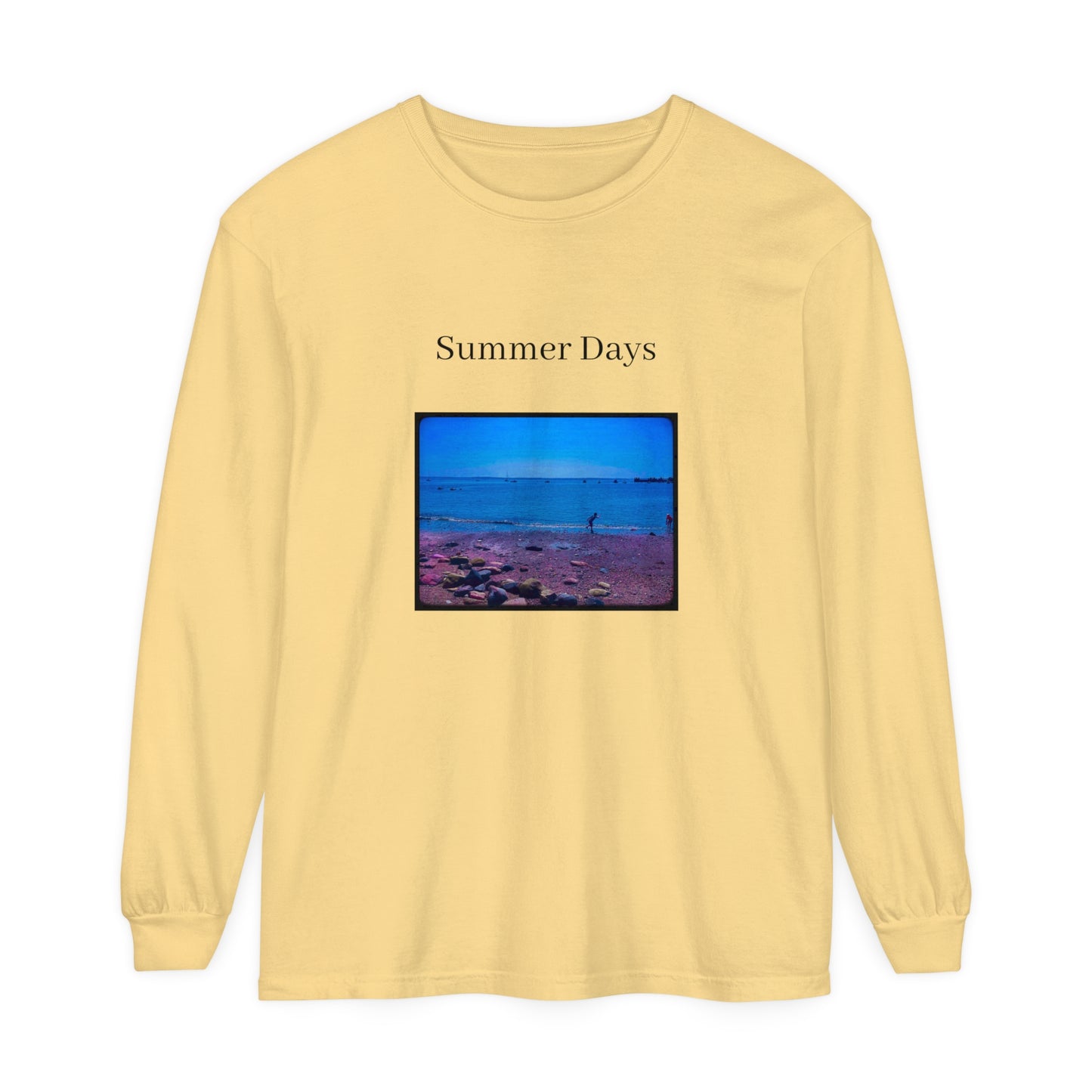 Summer Days Unisex Garment-dyed Long Sleeve T-Shirt