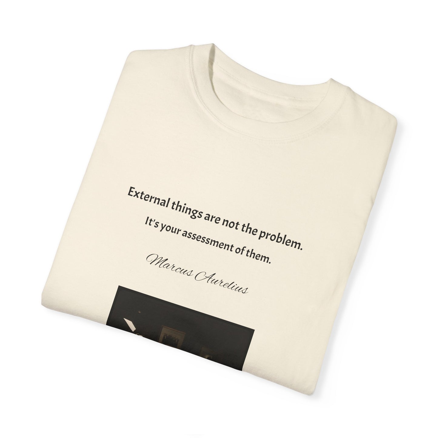 Marcus Aurelius Quotes Unisex Garment-Dyed T-shirt