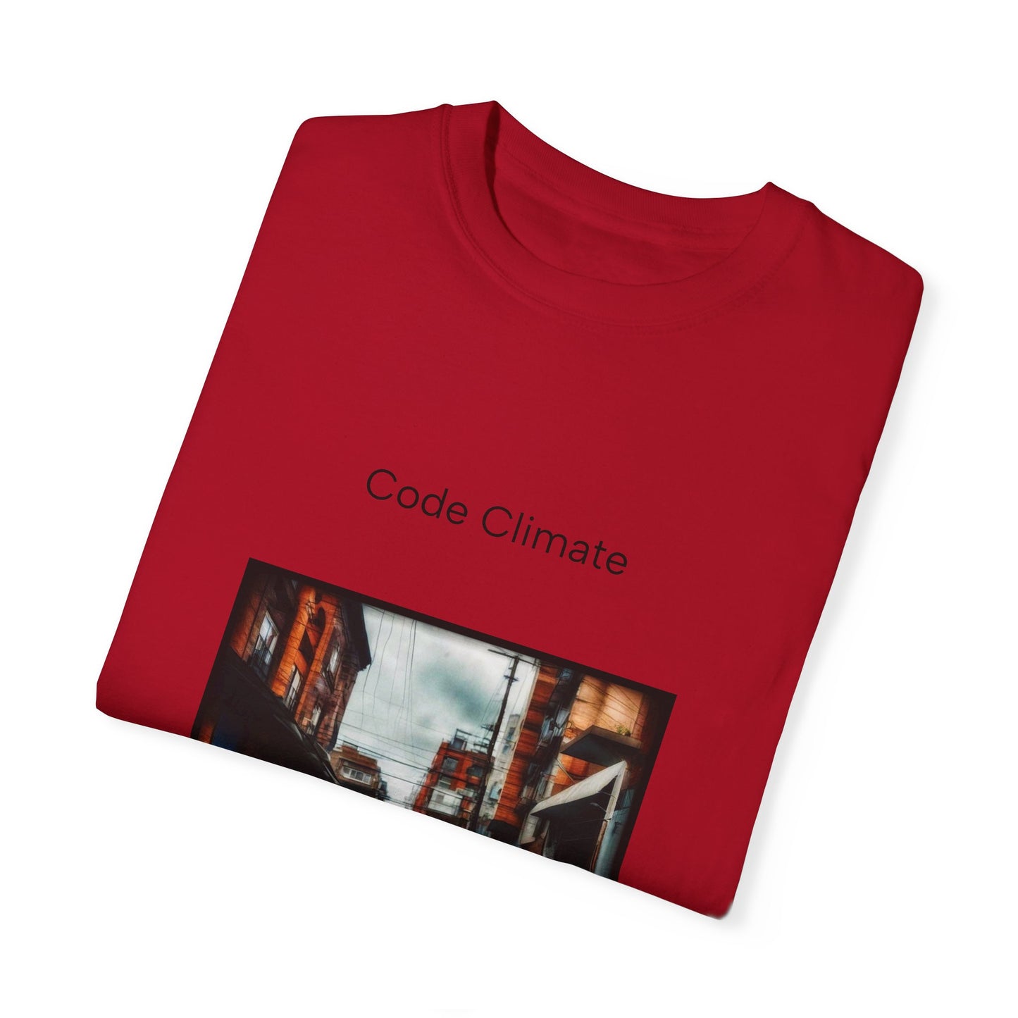 Code Climate Flooding Unisex Garment-Dyed T-shirt