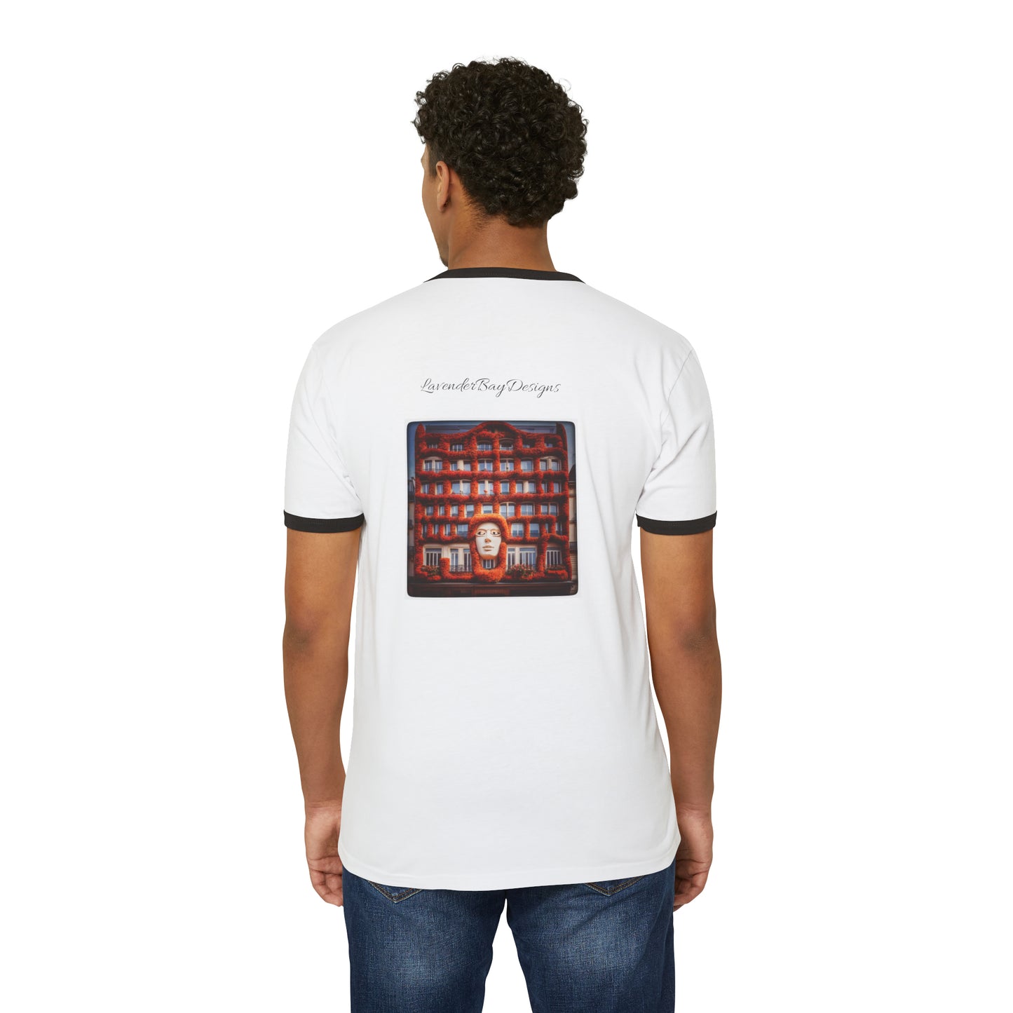 Paris Unisex Cotton Ringer T-Shirt