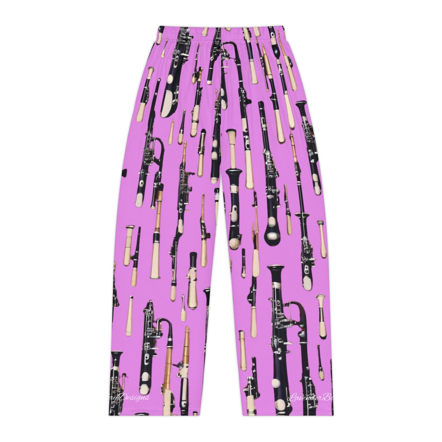 Wind Instrument in hot pink Women's Pajama Pants (AOP)