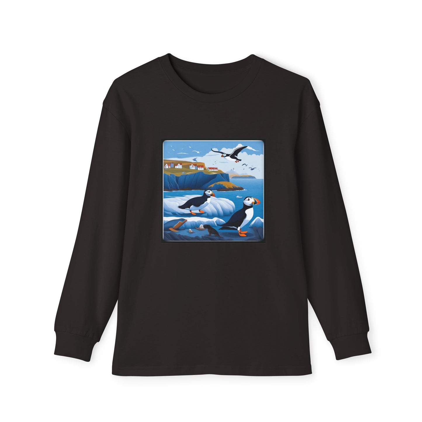 Puffin Sea Youth Long Sleeve Holiday Outfit Set