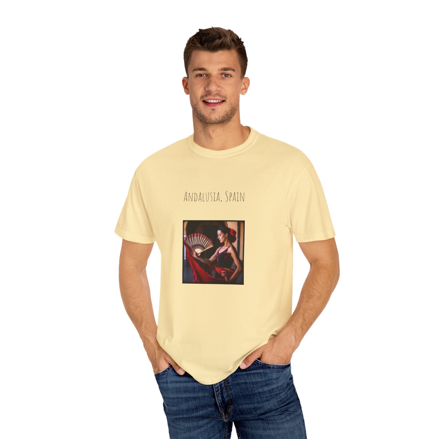 Spain Flamenco Unisex Garment-Dyed T-shirt