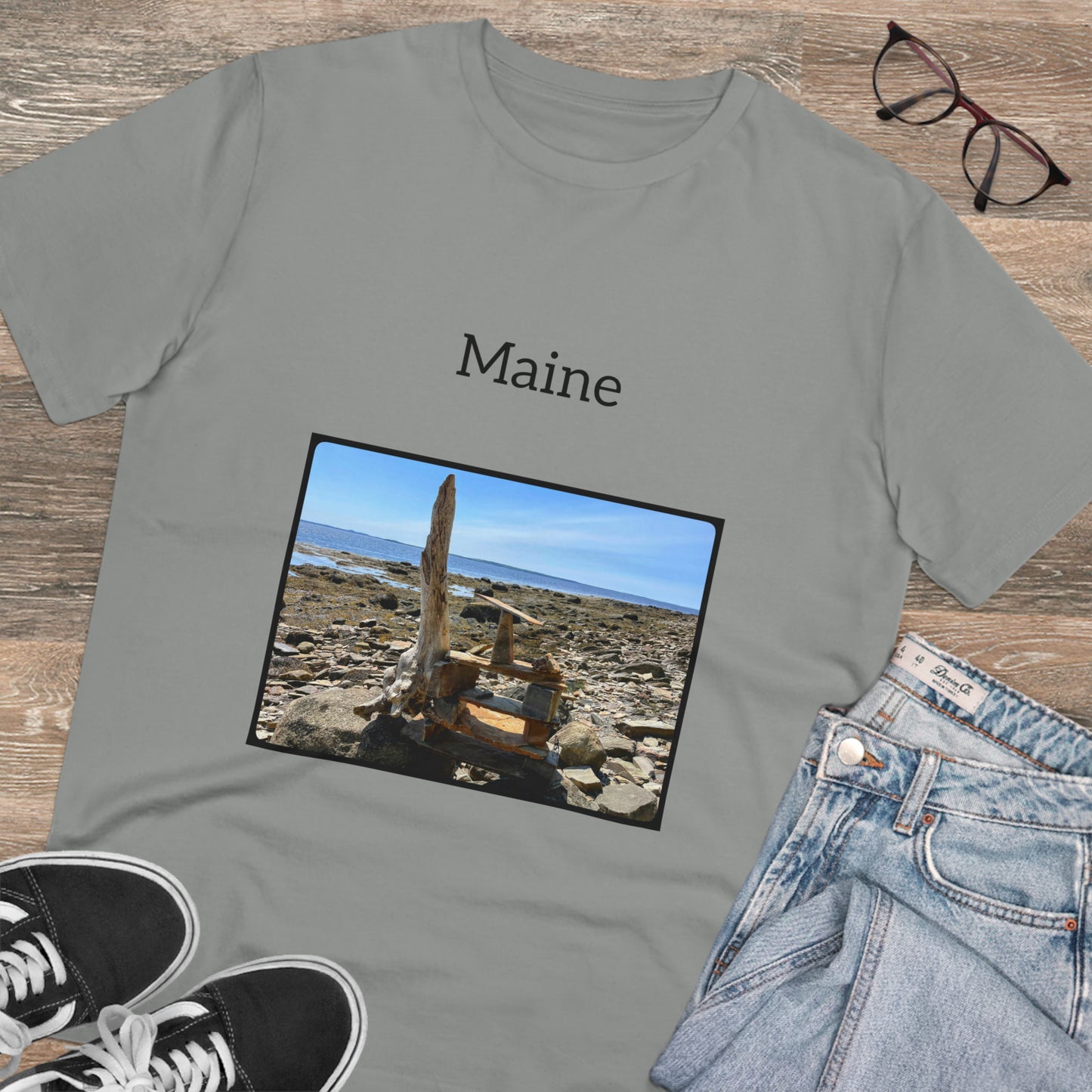 Maine Coastal Travel Organic Creator T-shirt - Unisex