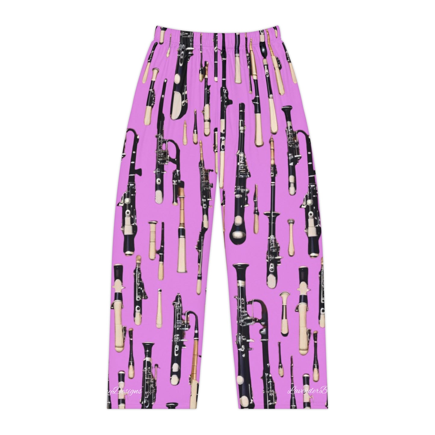 Wind Instrument in hot pink Women's Pajama Pants (AOP)