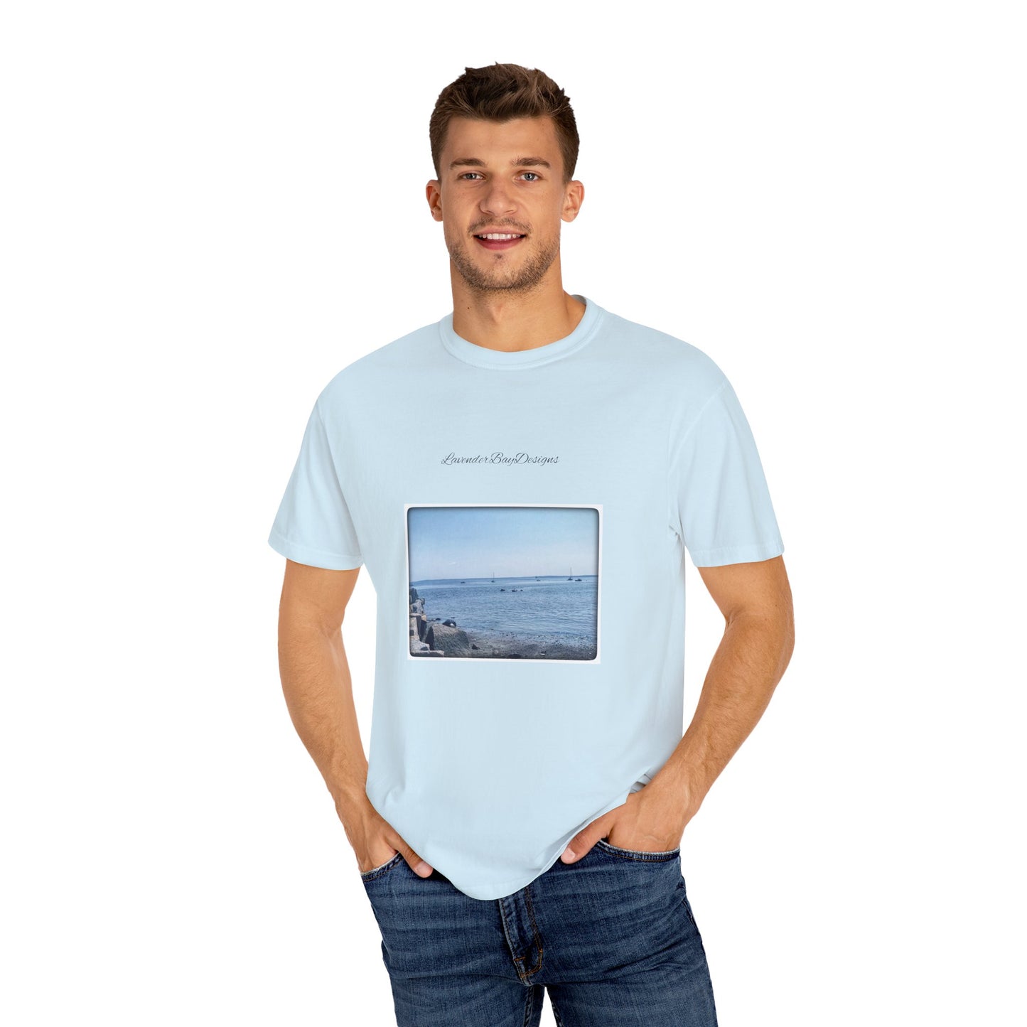 Baby blue Bay  Garment-Dyed T-shirt