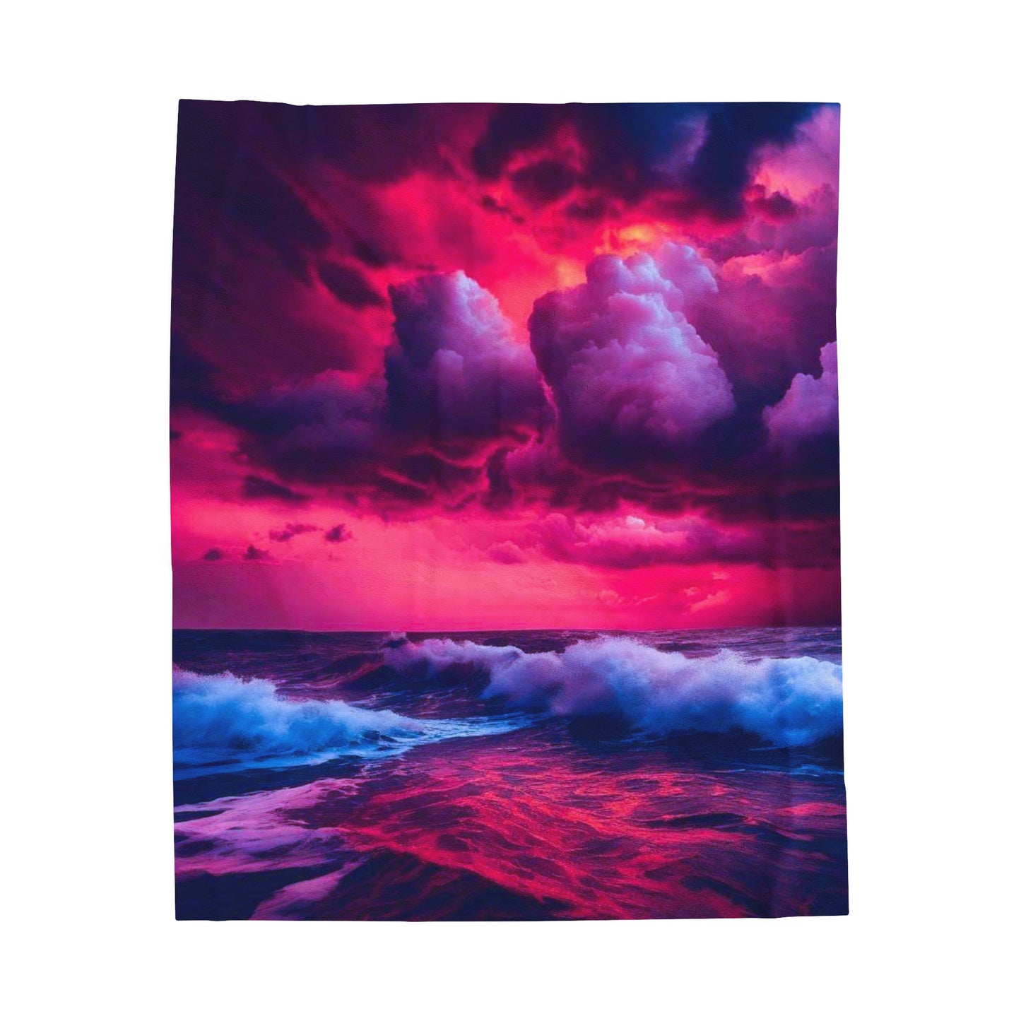 Fire Sky Velveteen Plush Blanket