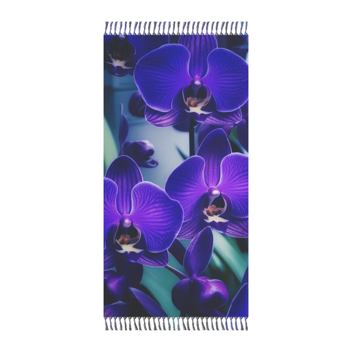 Orchids Boho Beach Throw