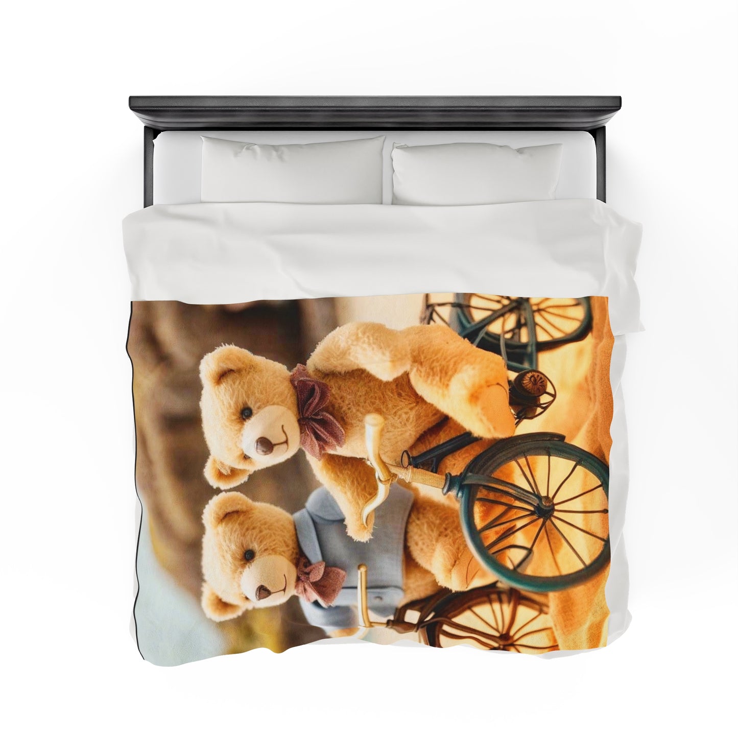 Velveteen Bears Plush Blanket for Kids