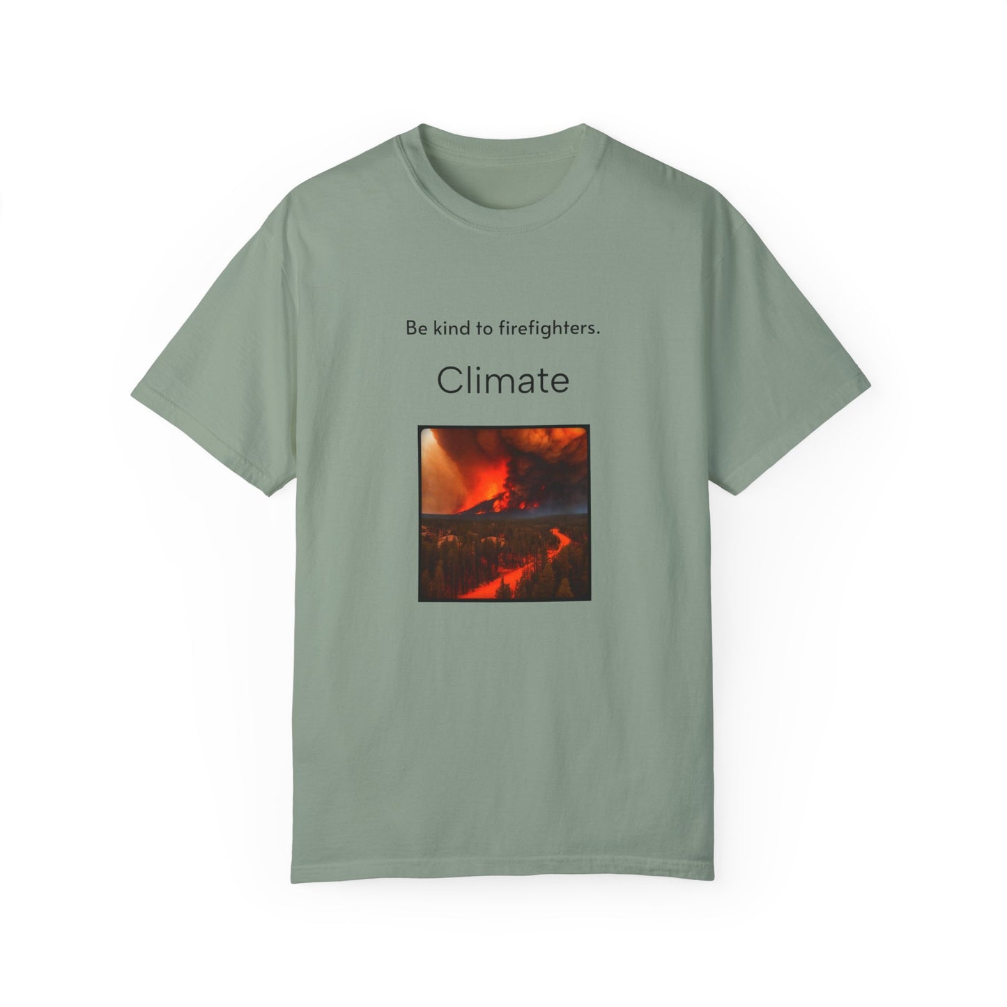 Climate Fire Unisex Garment-Dyed T-shirt