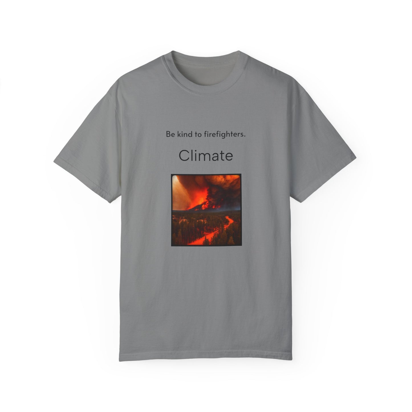 Climate Fire Unisex Garment-Dyed T-shirt