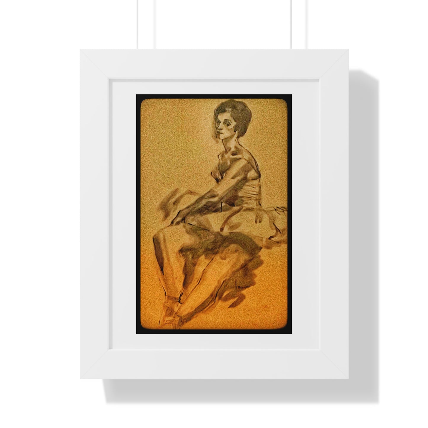 Ballerina Framed Vertical Poster