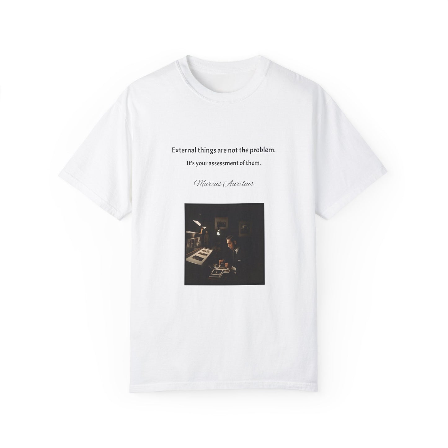 Marcus Aurelius Quotes Unisex Garment-Dyed T-shirt