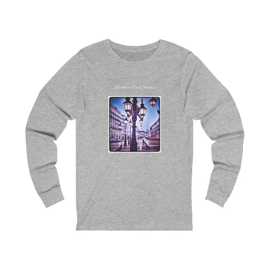 Pigeons on Marble Unisex Jersey Long Sleeve Tee