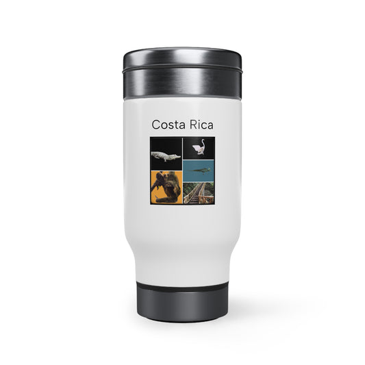 Stainless Steel Travel Mug with Handle, 14oz