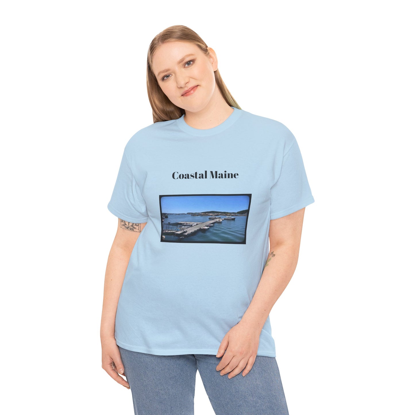 Maine Pier Unisex Heavy Cotton Tee