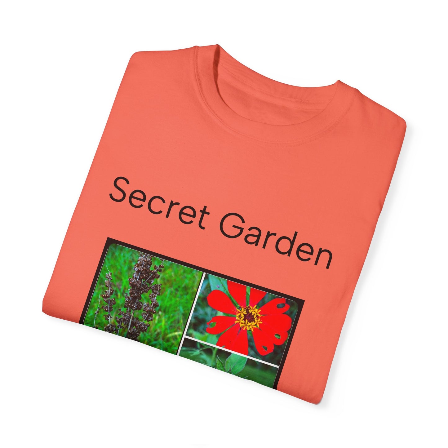 Floral Garden Unisex Garment-Dyed T-shirt