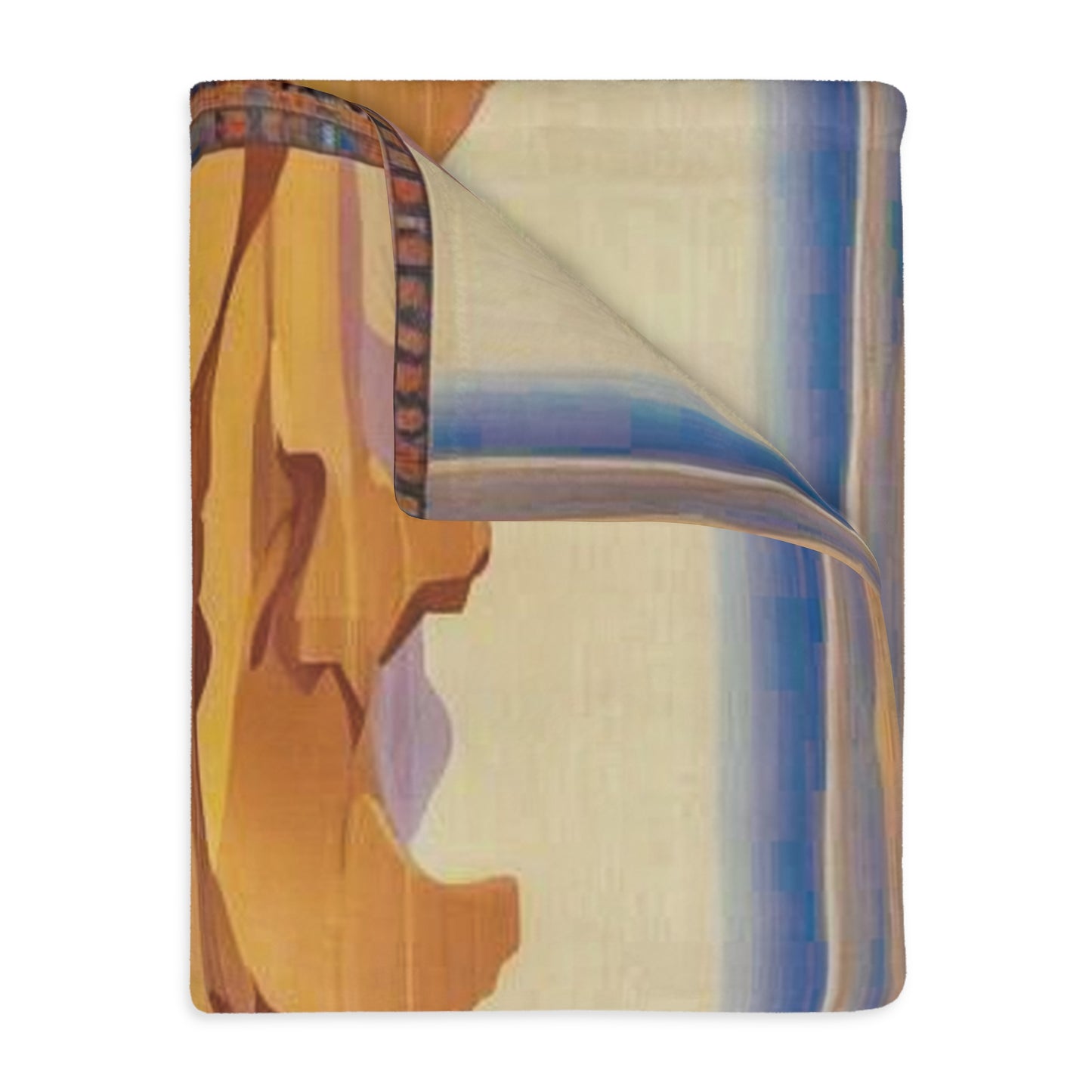 Arabian Sands Velveteen Microfiber Blanket (Two-sided print)