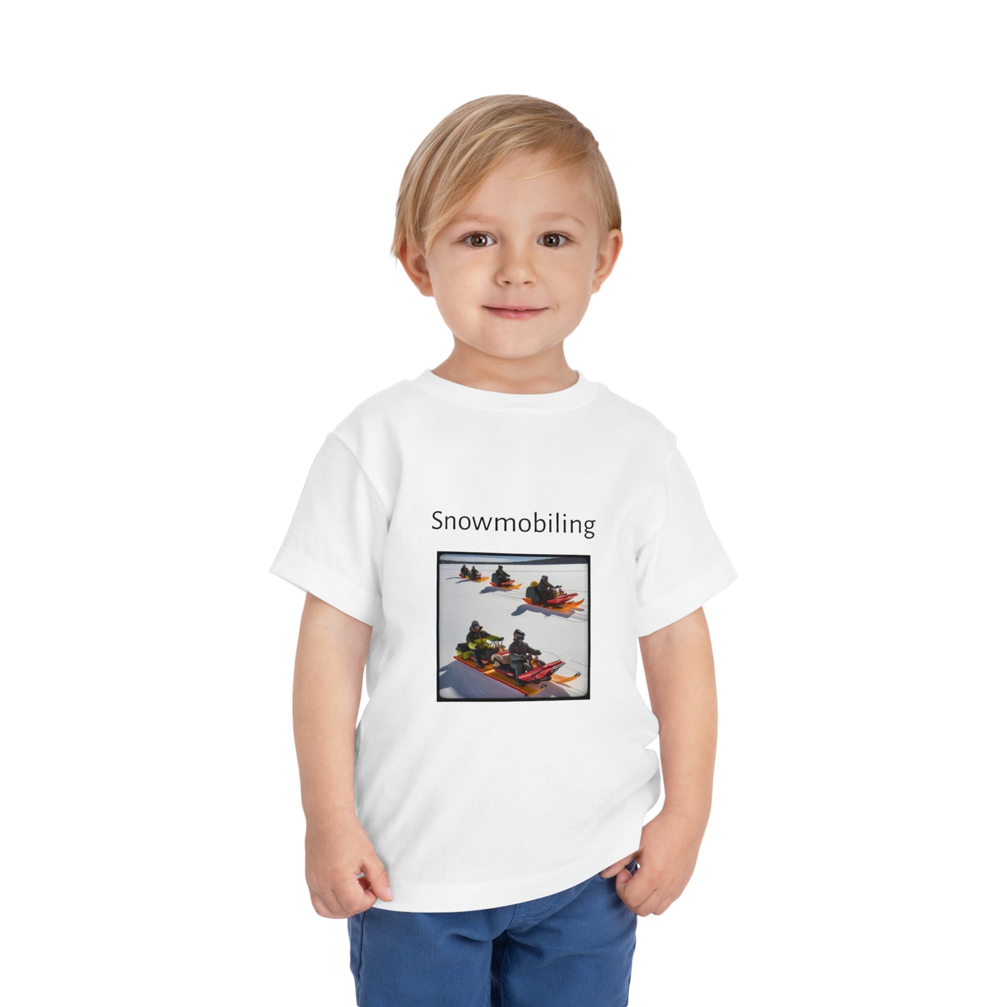 Snowmobiling Toddler Short Sleeve Tee