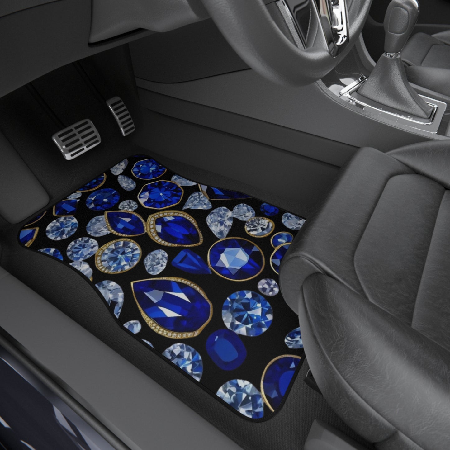 Diamonds and Sapphires Car Mats (Set of 4)