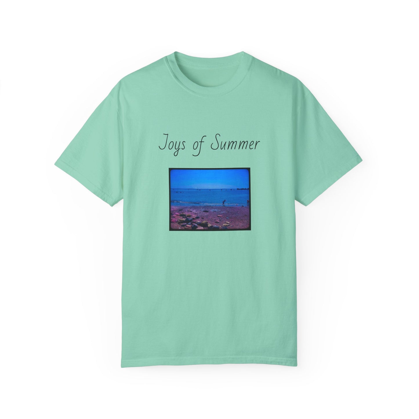 Summer Ocean pebbles Unisex Garment-Dyed T-shirt