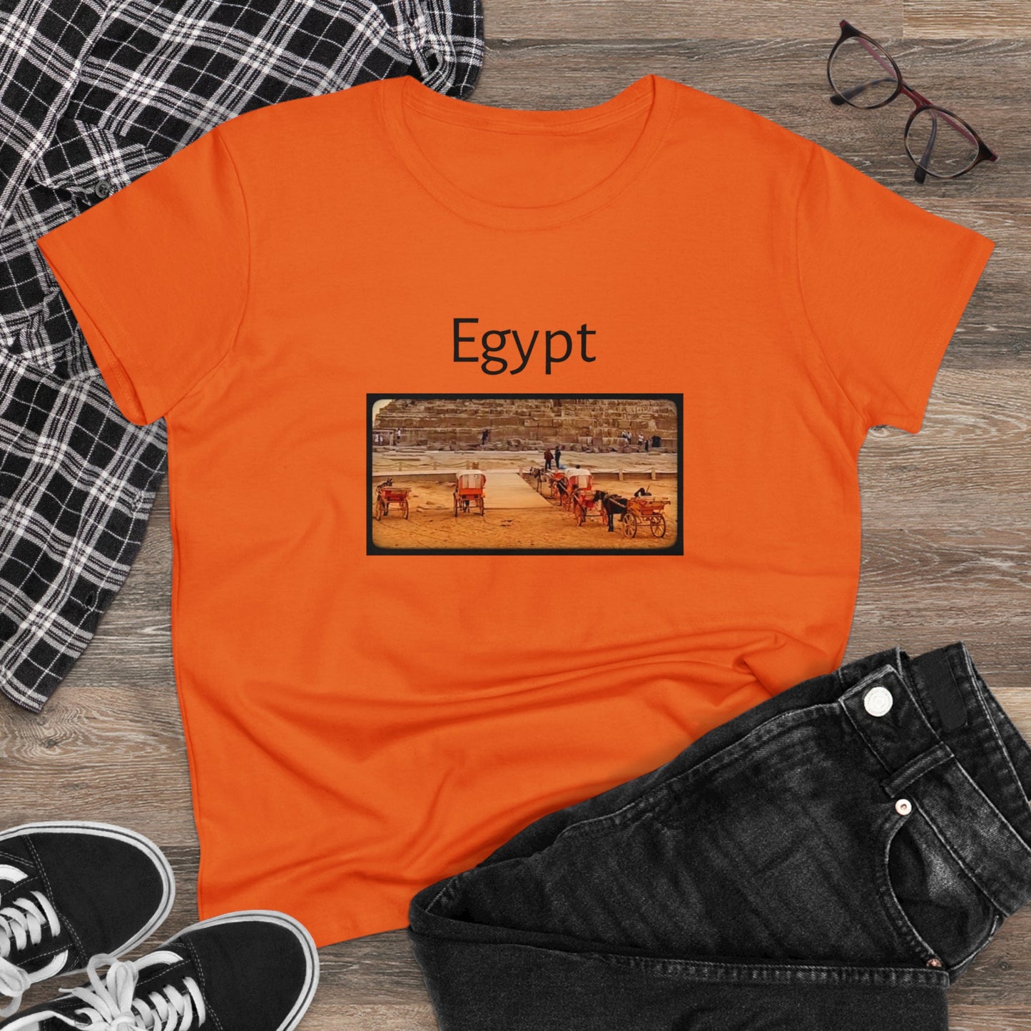 Egypt Women's Midweight Cotton Tee