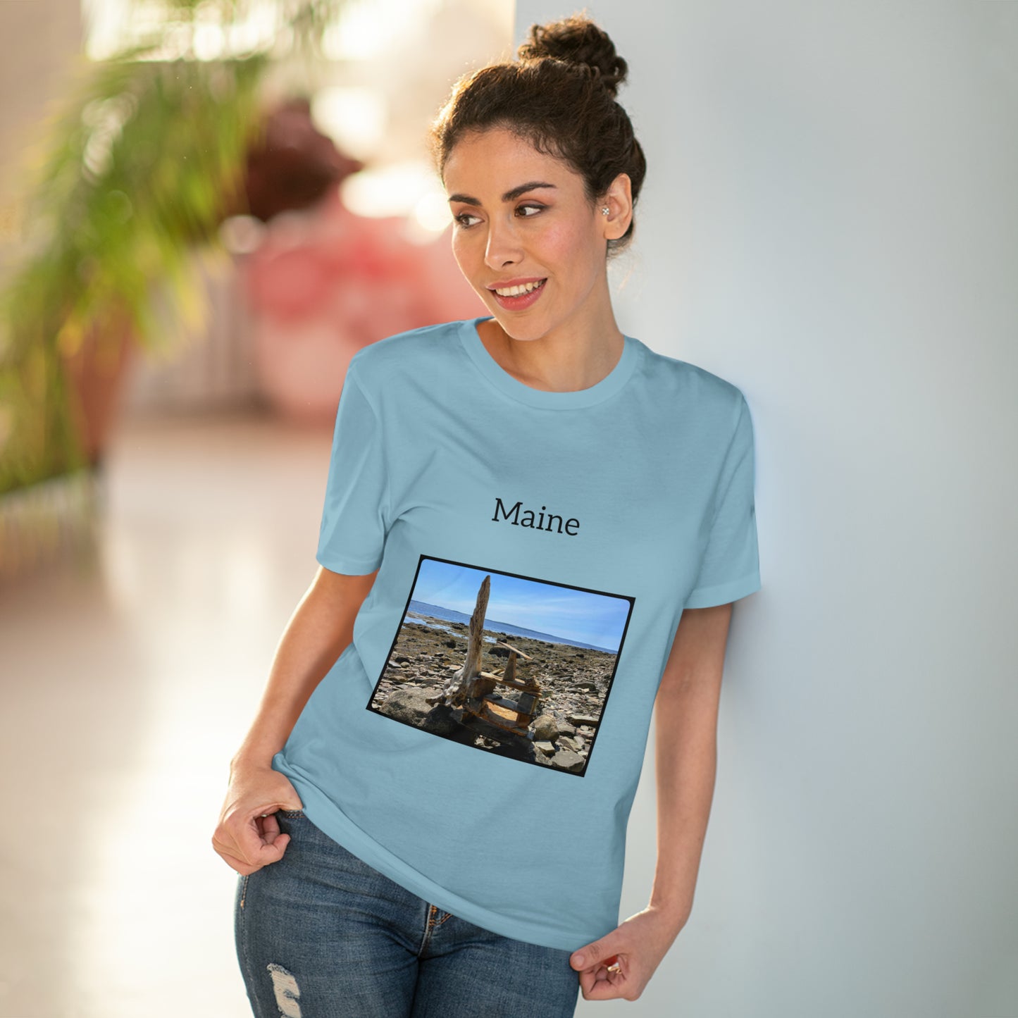 Maine Coastal Travel Organic Creator T-shirt - Unisex