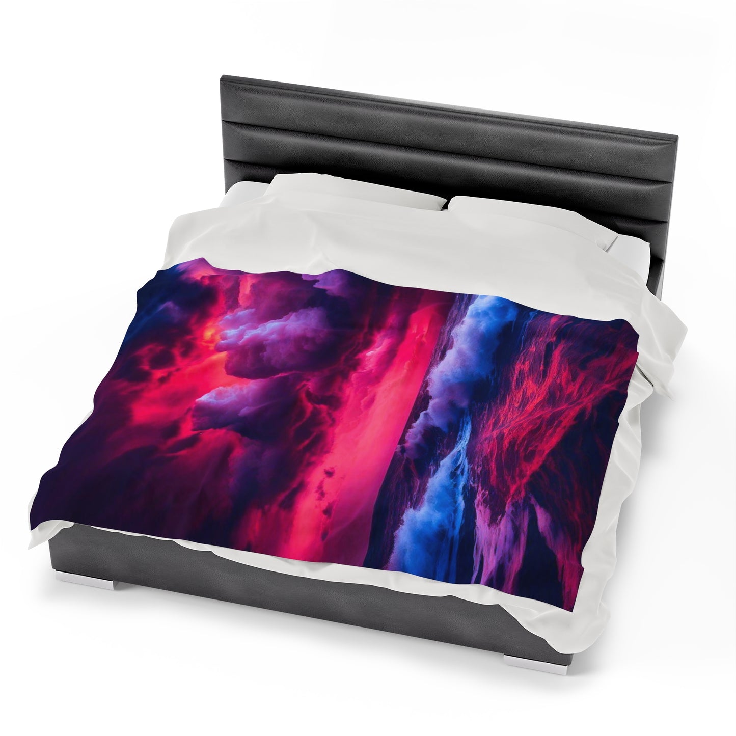 Fire Sky Velveteen Plush Blanket