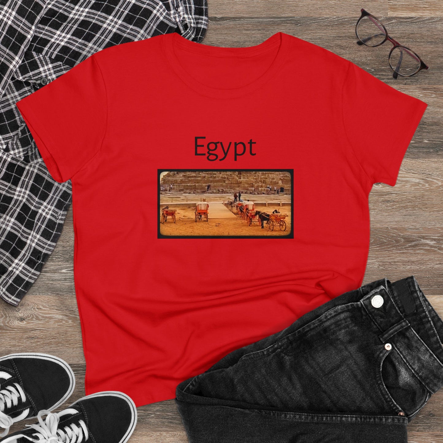 Egypt Women's Midweight Cotton Tee