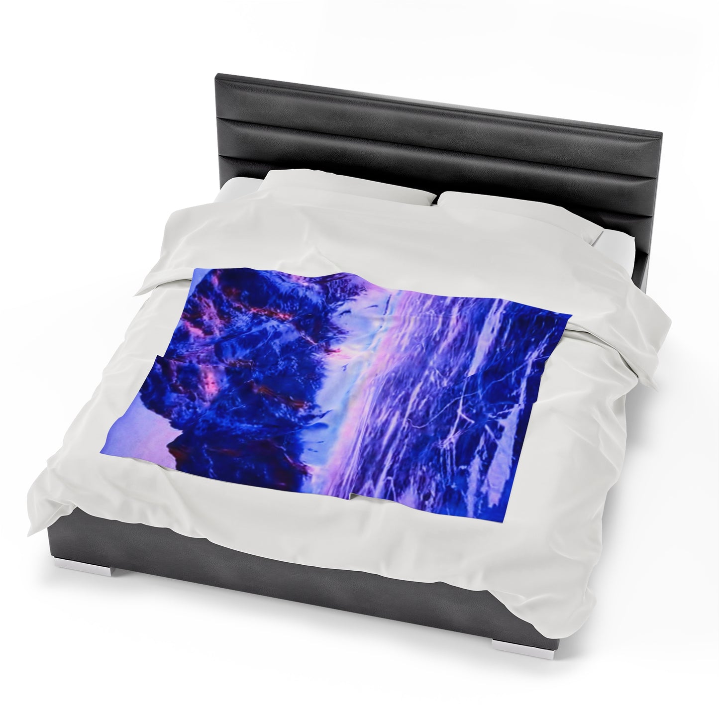 Purple Ice Velveteen Plush Blanket