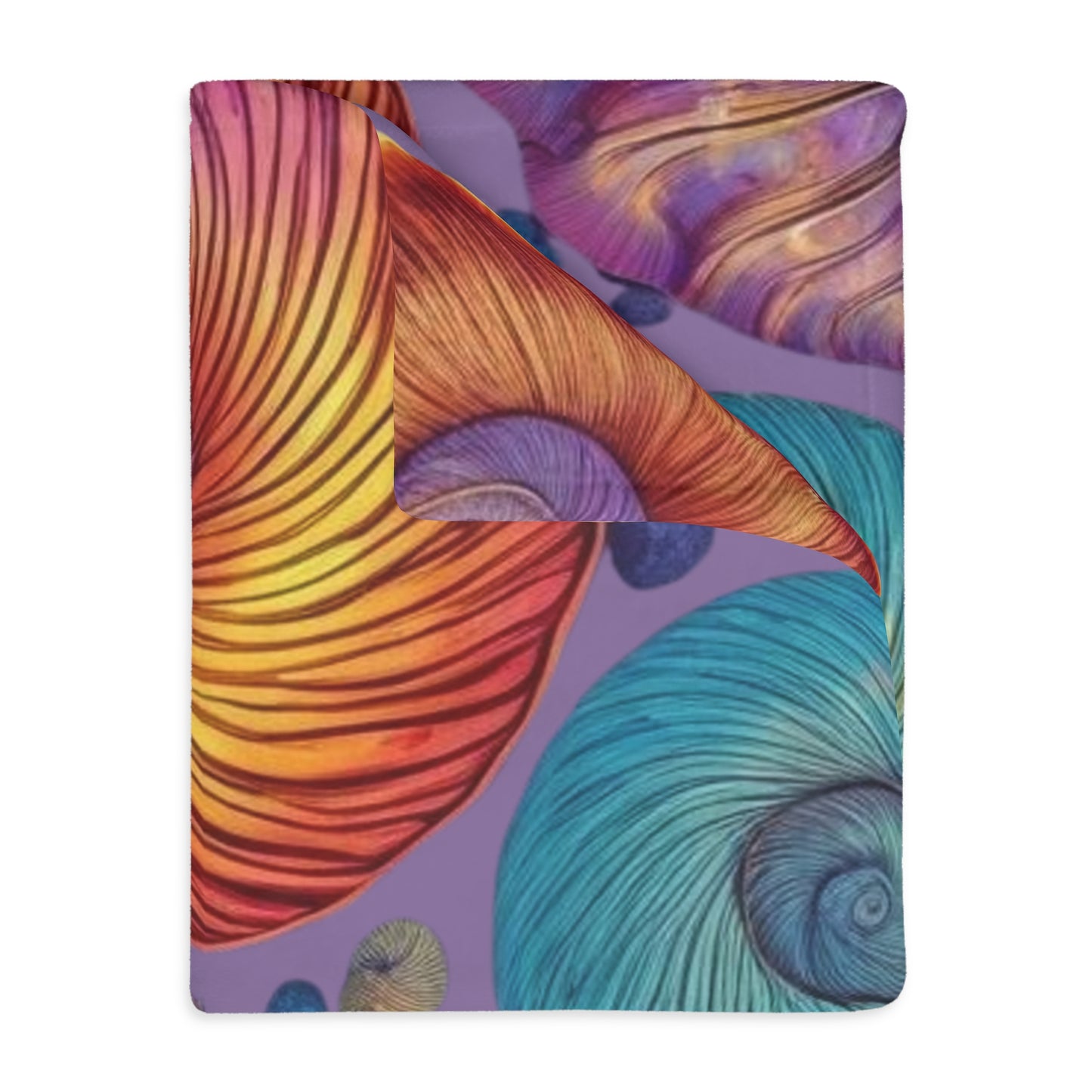 Swirling Sea Velveteen Microfiber Blanket (Two-sided print)