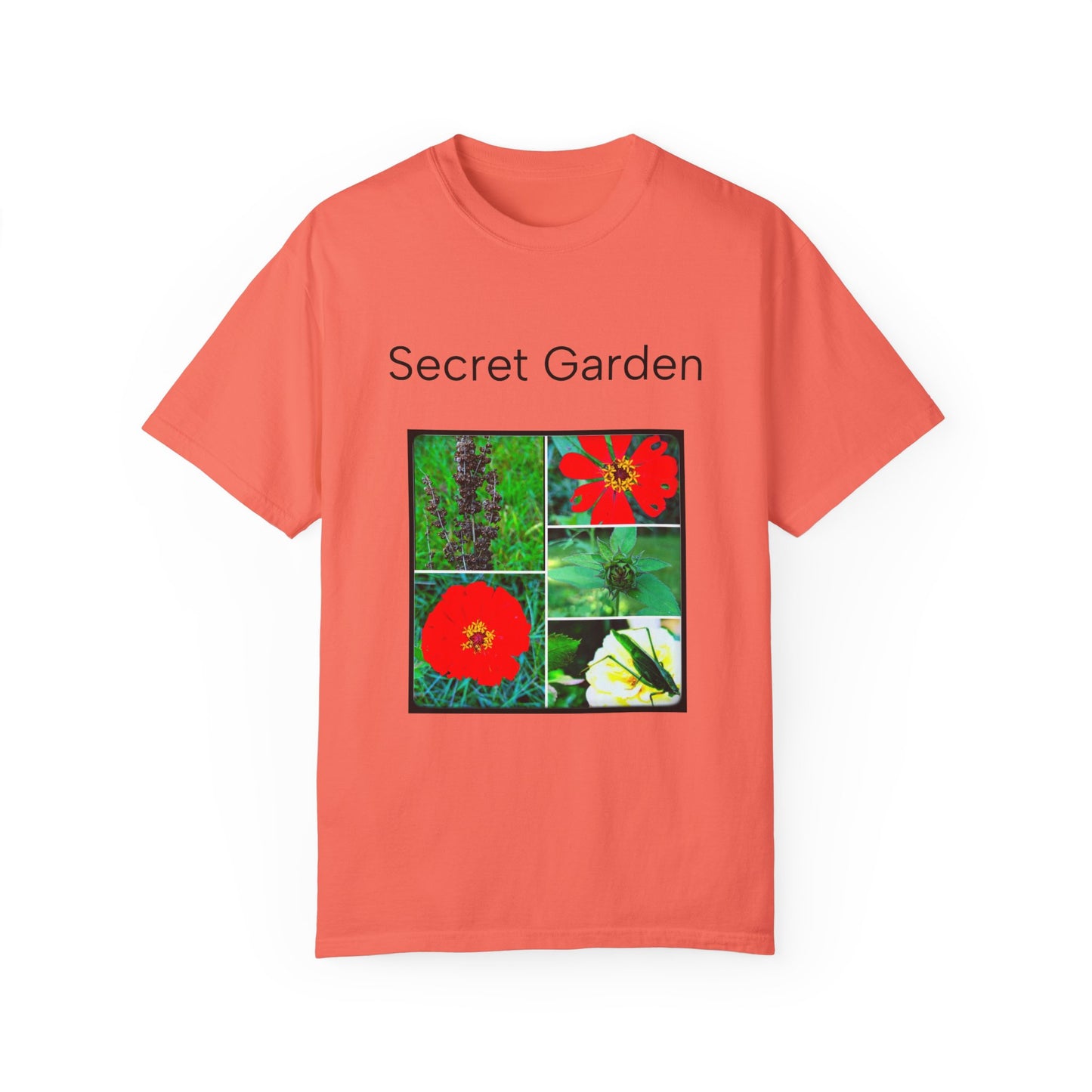 Floral Garden Unisex Garment-Dyed T-shirt