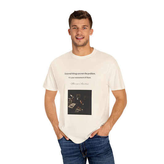 Marcus Aurelius Quotes Unisex Garment-Dyed T-shirt