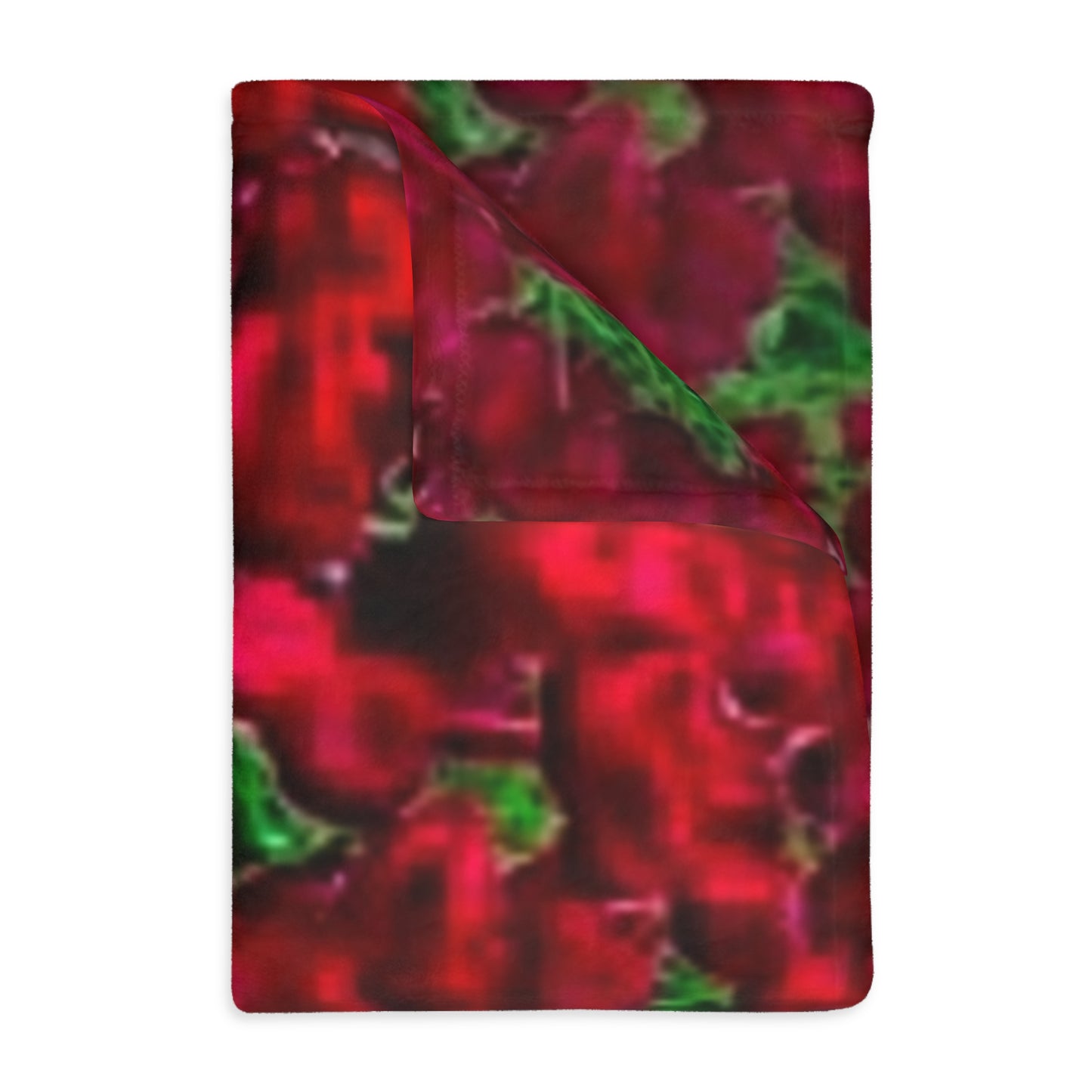 Red Velveteen Microfiber Blanket (Two-sided print)