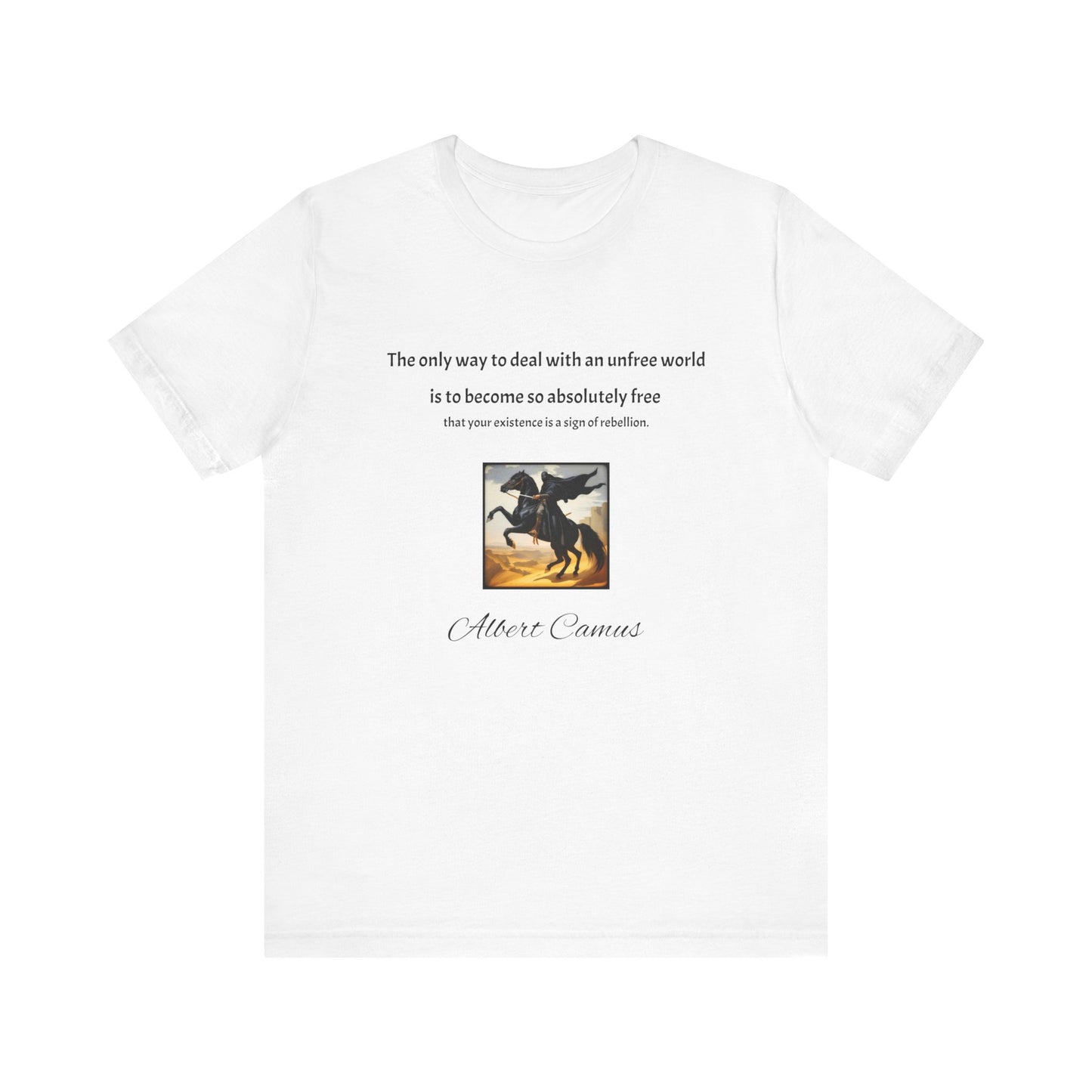 Albert Camus Quotes Unisex Jersey Short Sleeve Tee