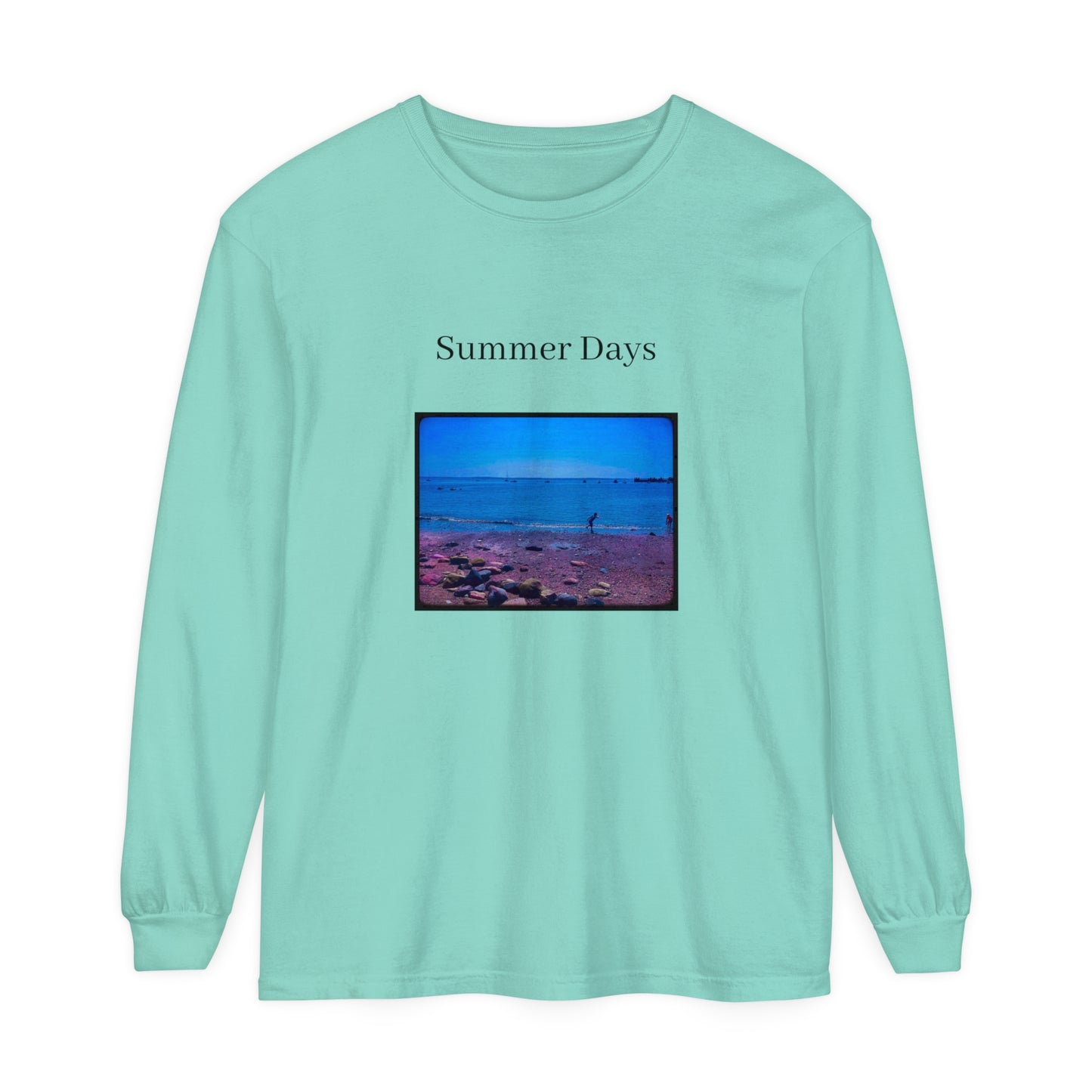 Summer Days Unisex Garment-dyed Long Sleeve T-Shirt