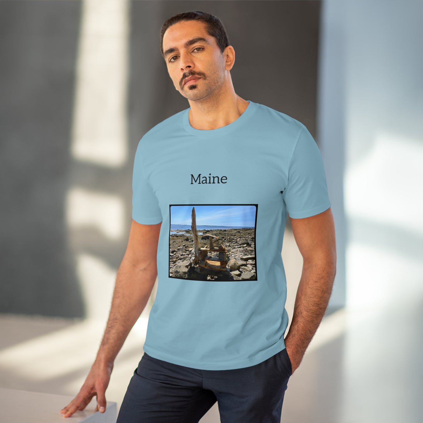 Maine Coastal Travel Organic Creator T-shirt - Unisex