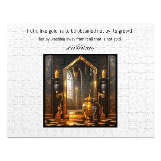 Tolstoy Gold Truth Jigsaw Puzzle (30, 110, 252, 500,1000-Piece)