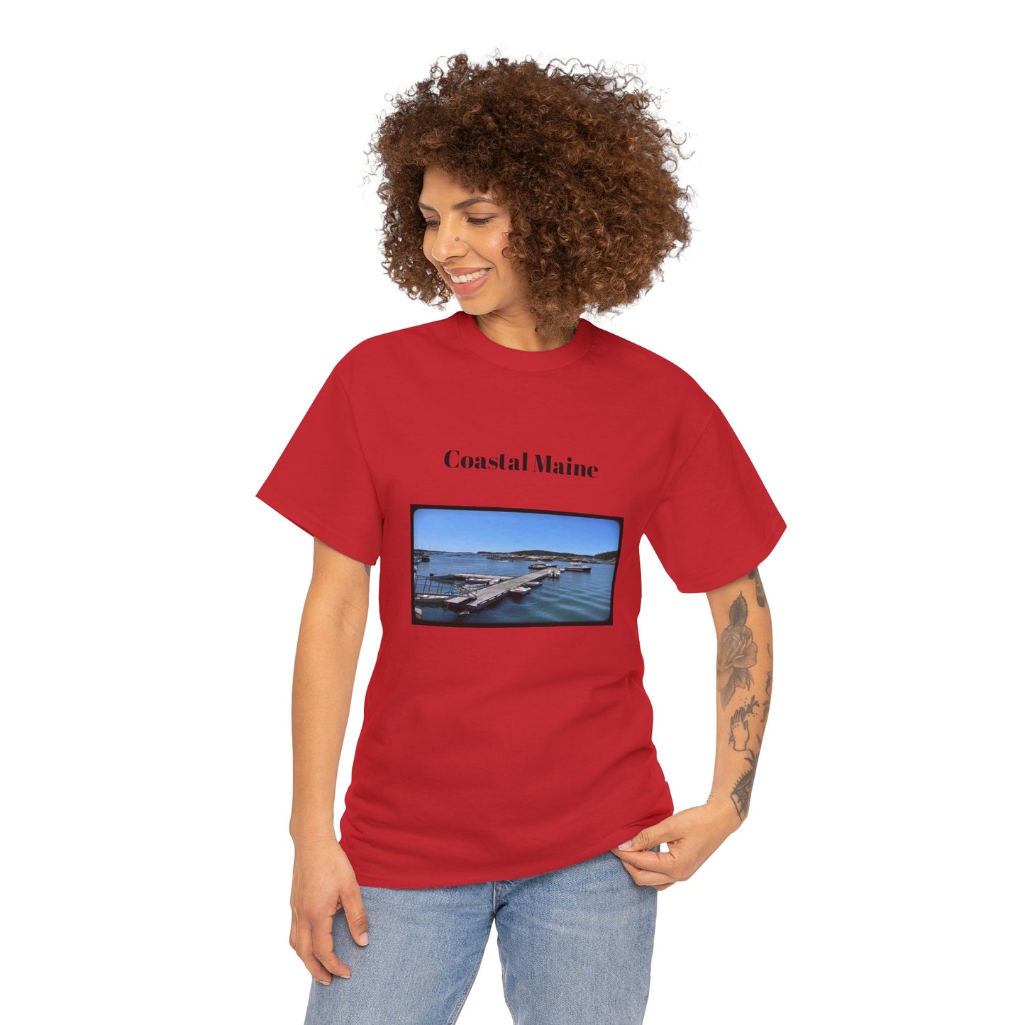 Maine Pier Unisex Heavy Cotton Tee