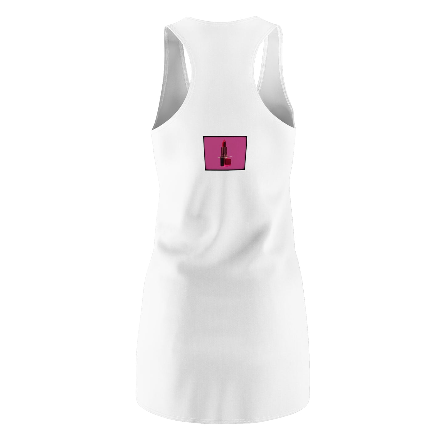 Bubblegum Pink Women's Cut & Sew Racerback Dress (AOP)