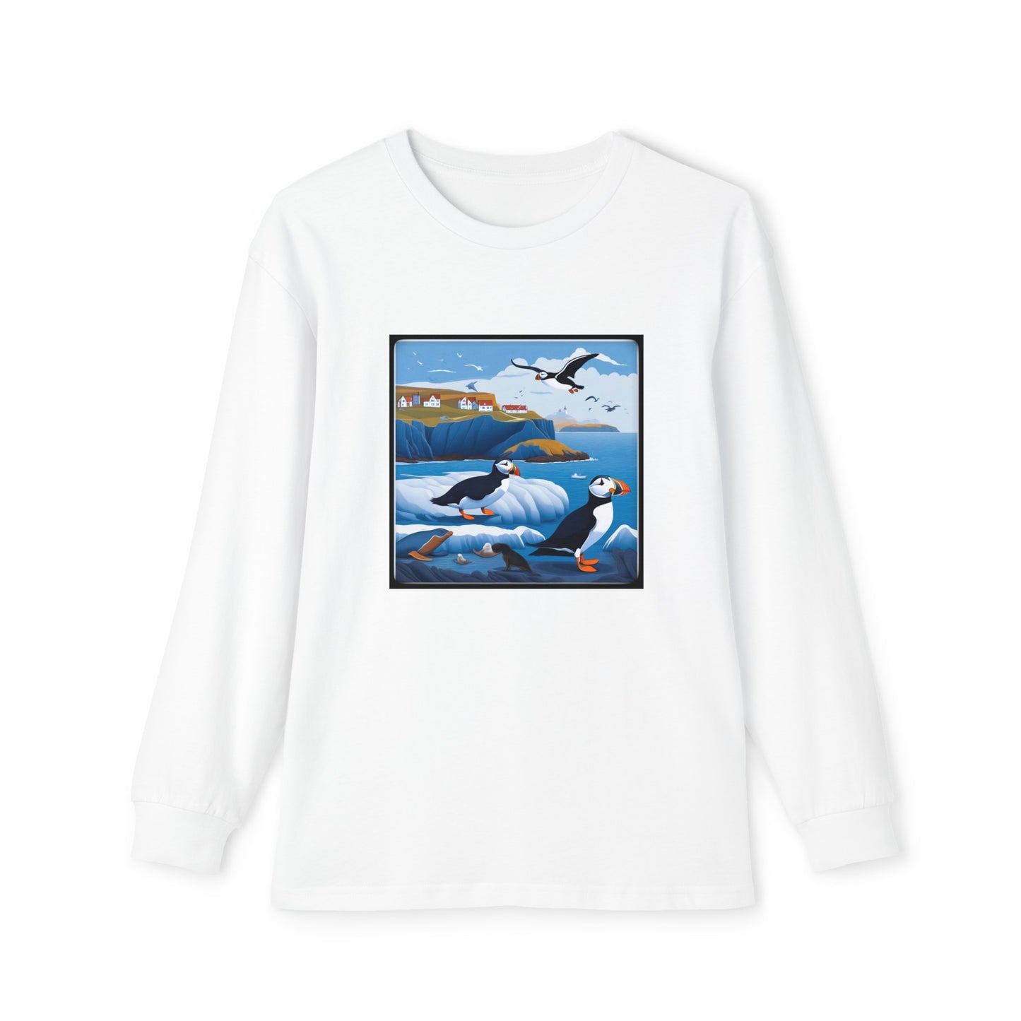 Puffin Sea Youth Long Sleeve Holiday Outfit Set